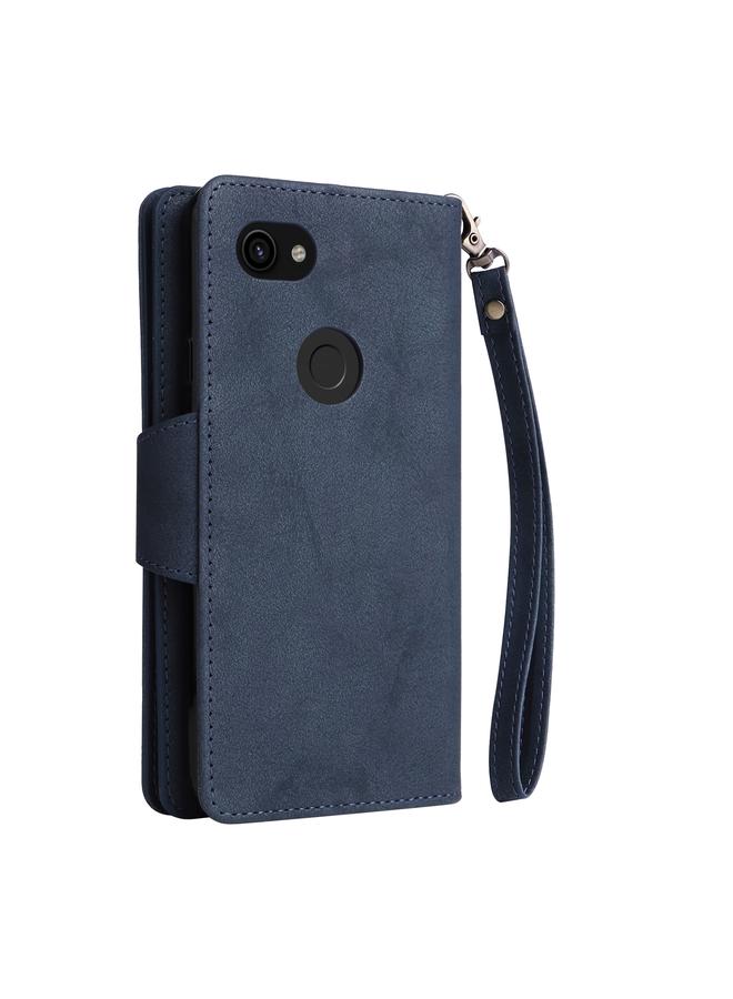 S-TOP Case For Google Pixel 3A Rivet Buckle 9 Cards Three Fold Leather Phone Case - Image 3
