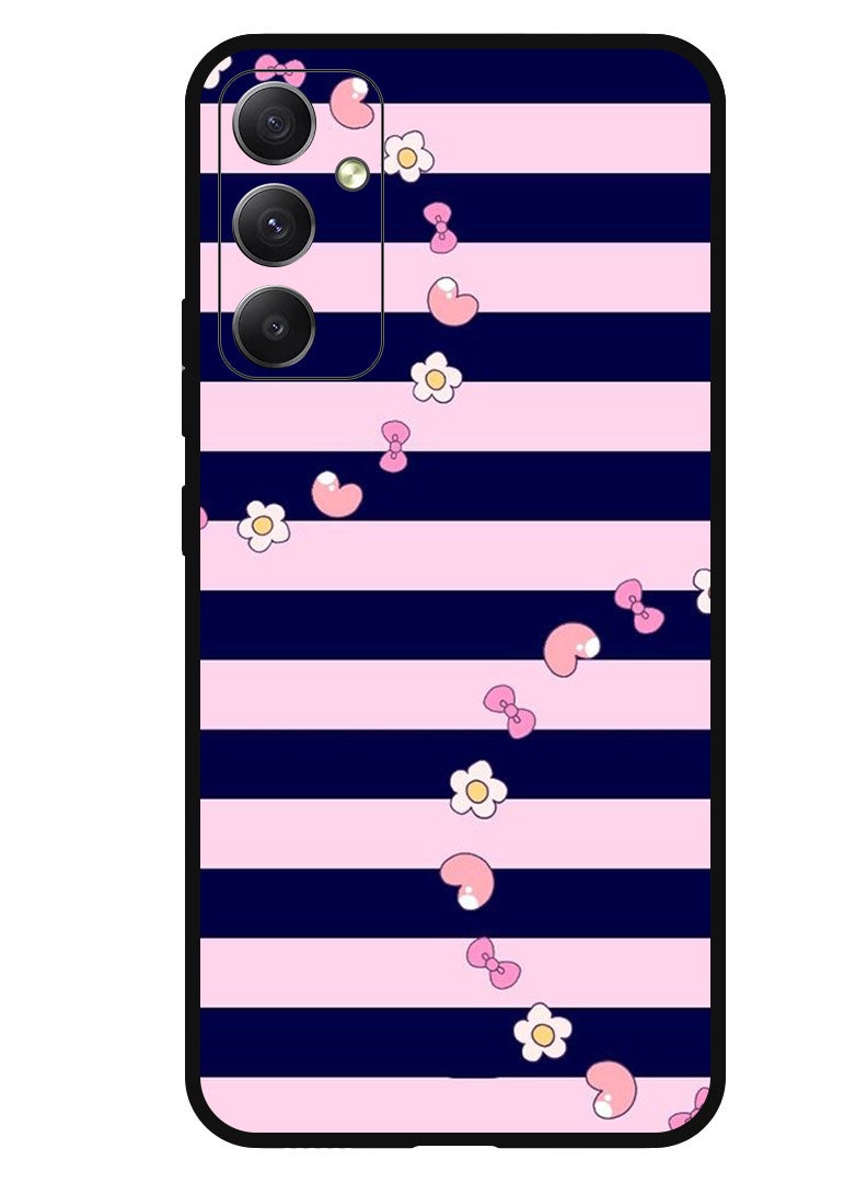 Theodor Protective Case Anti Scratch Shock Proof Bumper Cover For Samsung Galaxy M14 Heart and Flowers - Image 1