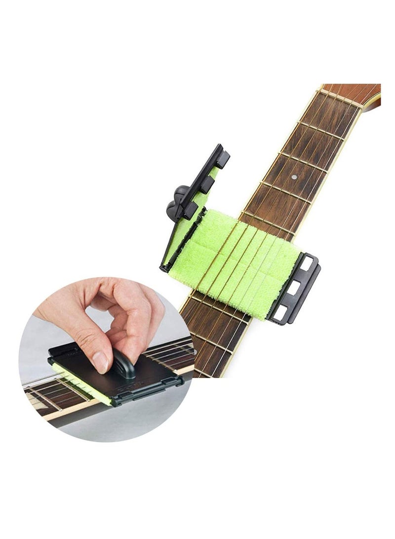 Guitar String Cleaner, Electric Bass Guitar Fretboard, String Cleaner, Guitar Fingerboard String Cleaner Maintaining Tool String Cleaner Maintenance Care for Guitar/Bass/Mandolin/Ukulele  - Image 2