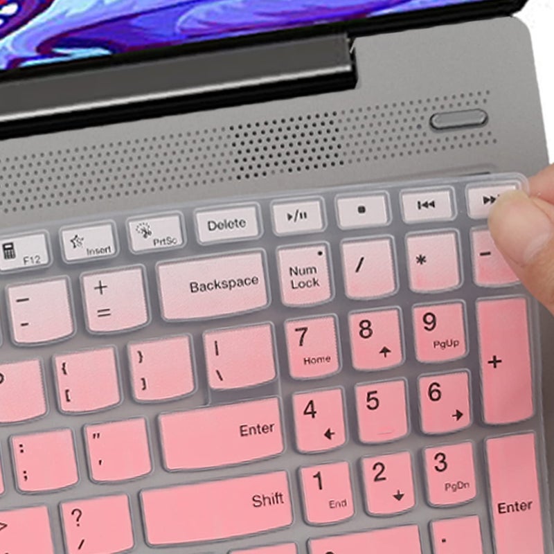 MUBUY-GOL غطاء لوحة المفاتيح لجهاز Lenovo Ideapad Flex 5 5i 15.6" 16"، IdeaPad Slim 5 5i/Slim 3 3i 15.6" 16"، Ideapad Flex 5/5i 15.6" 16"، Lenovo Yoga 7 7i 15.6 16، Yoga Slim 7 15.6، Ideapad 3/Ideapad 5 15.6 17.3 - Image 4