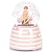 Roman Roman Pink White Star Striped Ballet 3.5 x 4 Ceramic Decorative Musical Snow Globe - Image 2