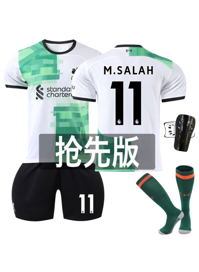24 Liverpool Away New Green No. 11 Salah 27 Nunez 66 Arnold Football Clothes
