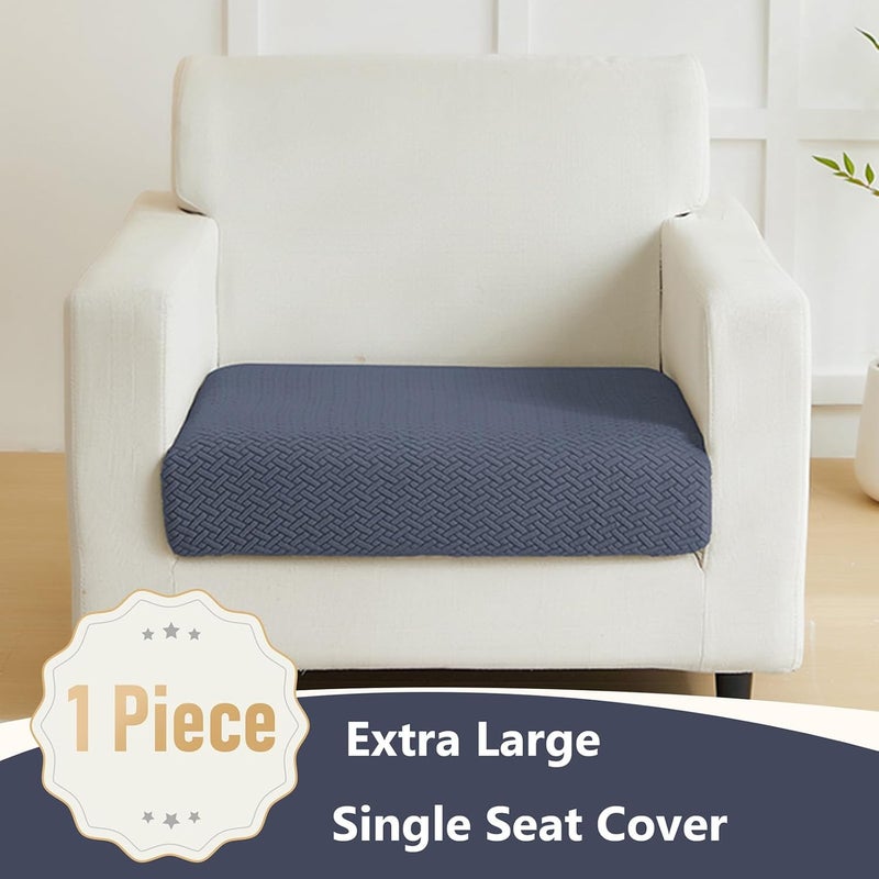 Yoovat Magic Sofa Covers Magic Sofa Couch Covers 2024 New Wear-Resistant Universal Sofa Cover Stretch for Sectional Slipcovers (Texture-Gray Blue,Extra Large Single Seat Cover) - Image 2