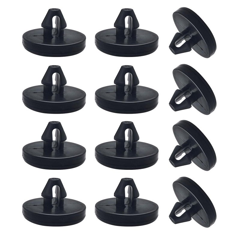 Ajxn 12 PCS Brake Switch Stopper Car Truck Auto Brake Pedal Pad Brake Light Switch Stopper Brake Switch Pad Clutch Pedal Stopper 9054106036 Black