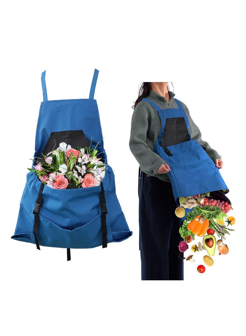 general Outdoor Gardening Apron with Large Pockets - Quick-Release Harvesting, Multi-Functional Picking Tool Apron (Suitable for Fruits / Vegetables / Herbs, Ideal for Gardeners / Farmers) - Image 1