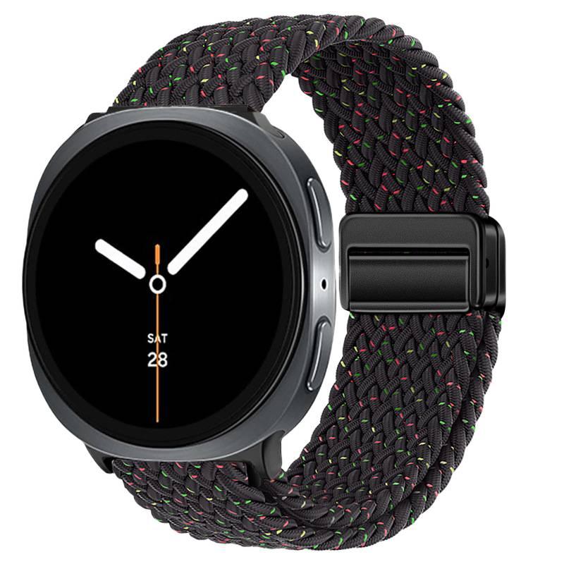 سوار ساعة ذكية سوار نايلون حلقي متوافق باللون أخضر قابل للتعديل مع Samsung Galaxy Watch 8 بملاءمة قابلة للتعديل وحزام بديل للاستخدام اليومي للاستخدام المنزلي للسفر - Image 4