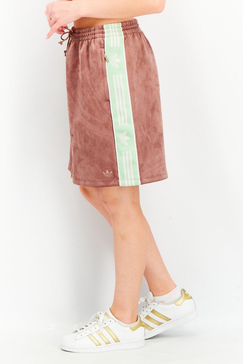 adidas Originals Women Sportswear Fit Suede Mini Skirt, Purple - Image 2