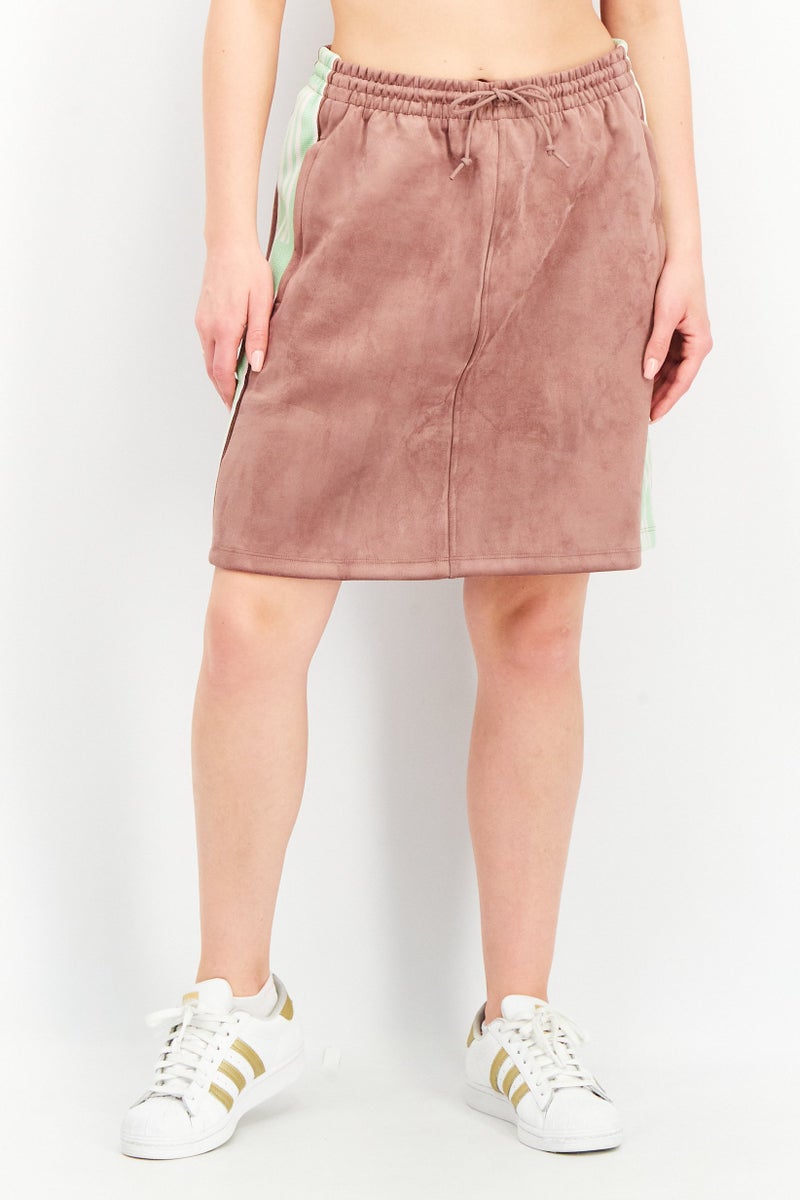 adidas Originals Women Sportswear Fit Suede Mini Skirt, Purple - Image 1