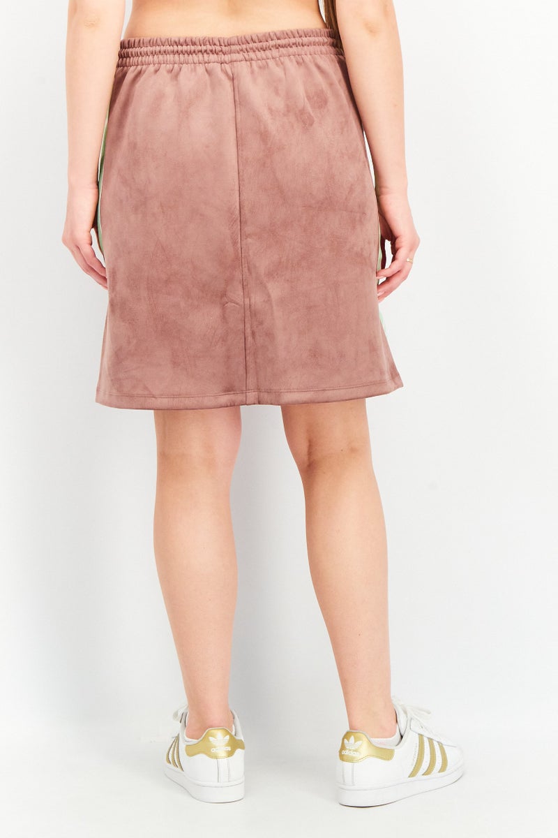 adidas Originals Women Sportswear Fit Suede Mini Skirt, Purple - Image 4