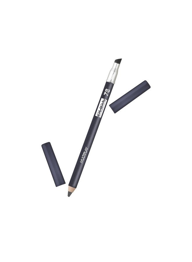 PUPA Milano Multiplay Eye Pencil Multipurpose Pencil Suitable For Sensitive Eyes Soft And Smooth Texture Paraben Free Ophthalmologist Tested Amazing Color 78 Denim Obsession 0.04 Oz - Image 1