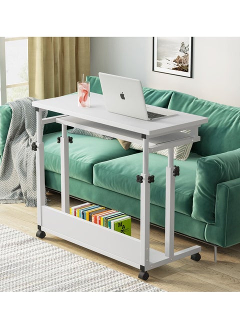 Bedside Computer Laptop Desk Desktop Computer Table with Keyboard Tray Desk Removable Lifting Gaming Study Desk