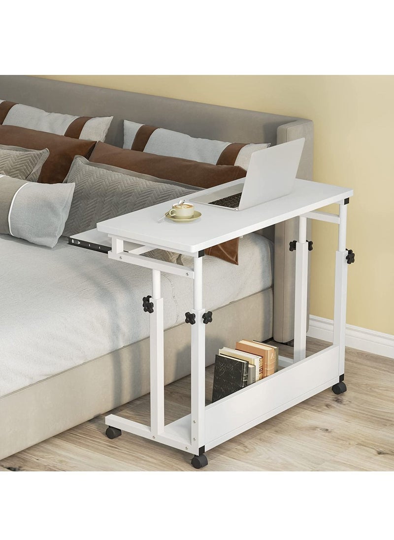 Bedside Computer Laptop Desk Desktop Computer Table with Keyboard Tray Desk Removable Lifting Gaming Study Desk