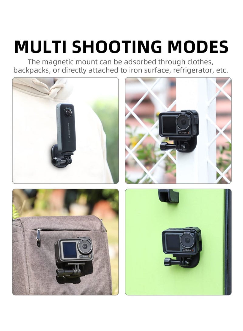 Captaintech Magnetic POV Neck Mount Action Camera Holder Chest Body Strap Vlog Snap Mount Selfie Hand Free for GoPro 11 10 9 8 / Action / insta360 - Image 3