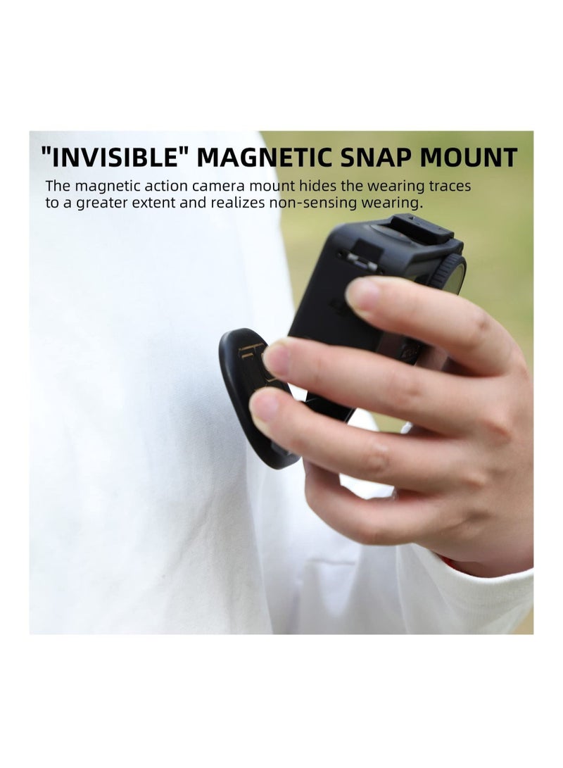 Captaintech Magnetic POV Neck Mount Action Camera Holder Chest Body Strap Vlog Snap Mount Selfie Hand Free for GoPro 11 10 9 8 / Action / insta360 - Image 4