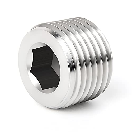 TAISHER 25PCS Stainless Steel Internal Hex Thread Socket Pipe Plug Fitting 18 14 38 12 34 NPT Male - Image 3