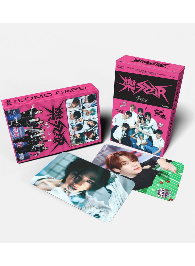 55-Piece Stray Kids New Album ROCK STAR Lomo Card - Image 1