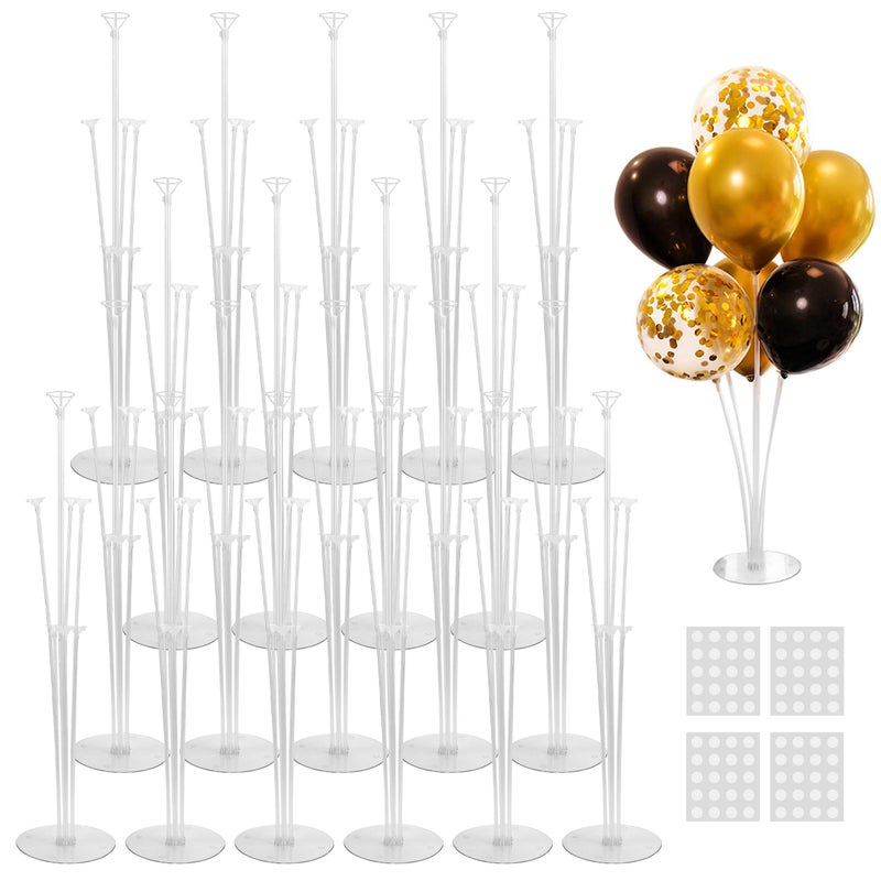 JOYYPOP 20 Sets Balloon Stand Kit Balloon Sticks with Base Birthday Graduation Party Decorations Wedding - Image 3