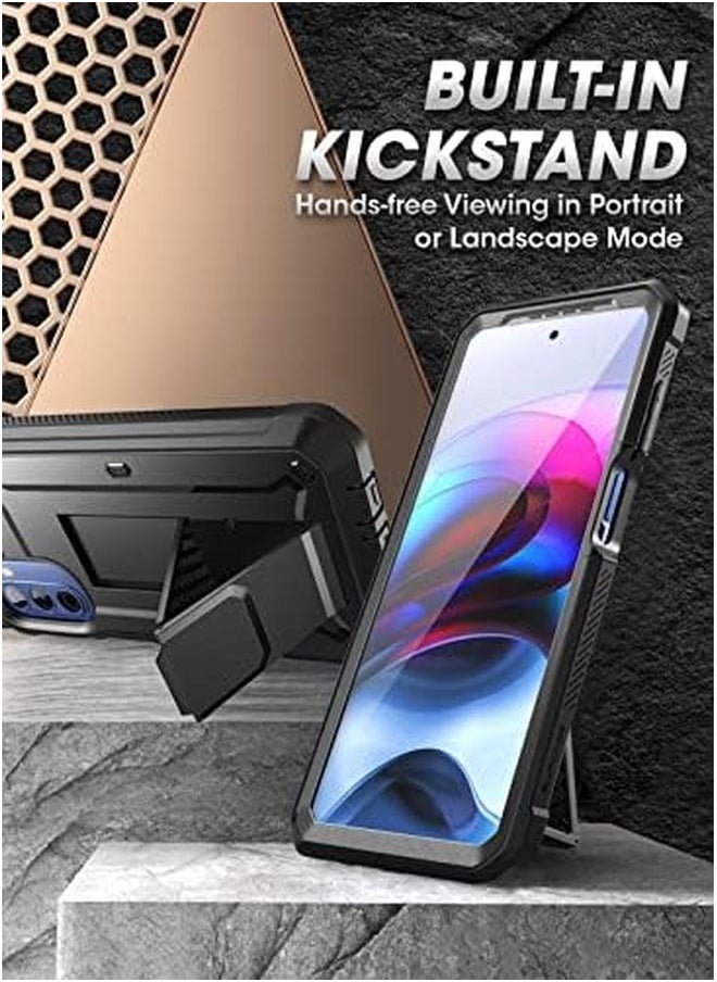 SupCase - Unicorn Beetle Pro Series Case For Moto G Stylus 5G 2022 Not Fit 4G Version With Built In Screen Protector Full Body Rugged Belt Clip And Kickstand Case Black - Image 1