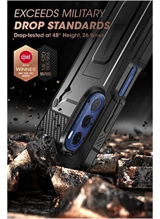 SupCase - Unicorn Beetle Pro Series Case For Moto G Stylus 5G 2022 Not Fit 4G Version With Built In Screen Protector Full Body Rugged Belt Clip And Kickstand Case Black - Image 1