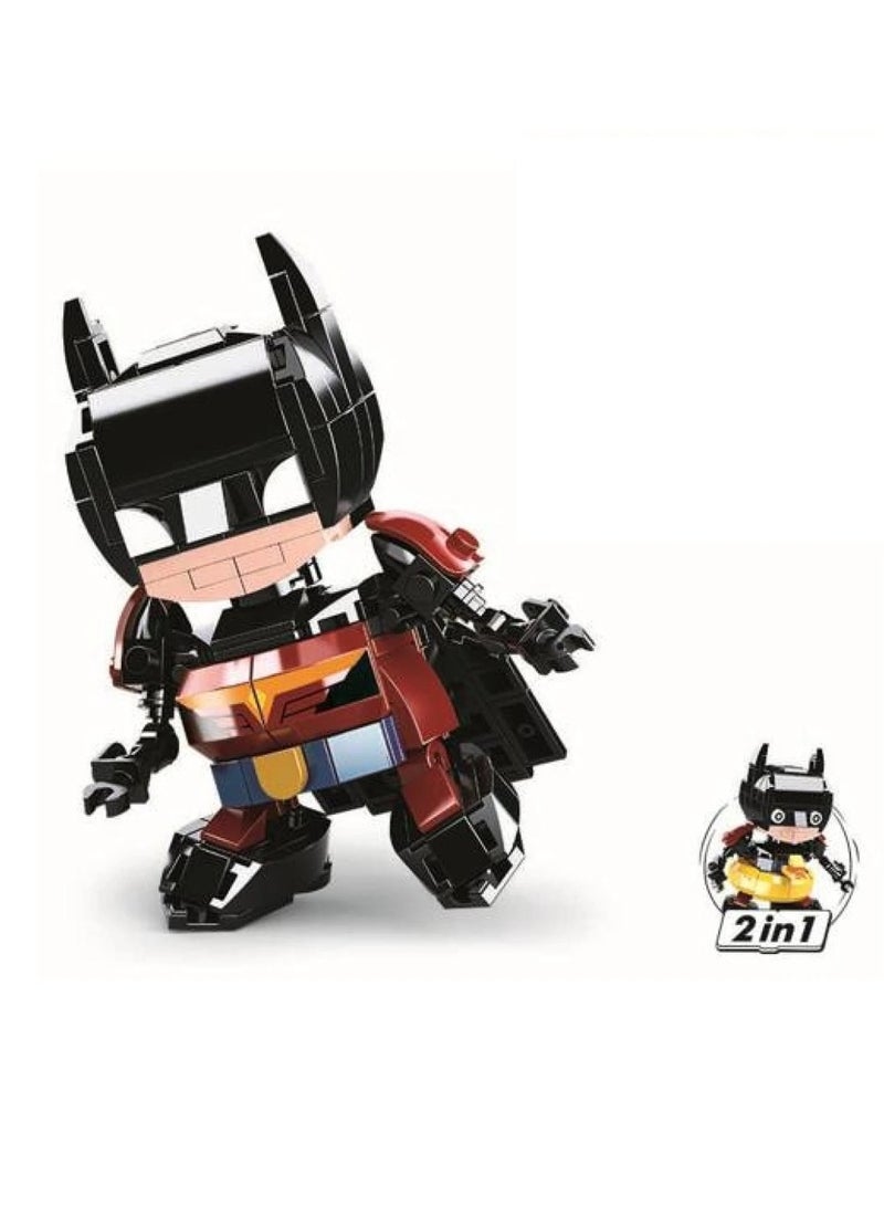 Sluban Sluban - Qbricks Bat 2 In 1 Model Bricks Set 189 Pieces - M38-B0761P - Image 2