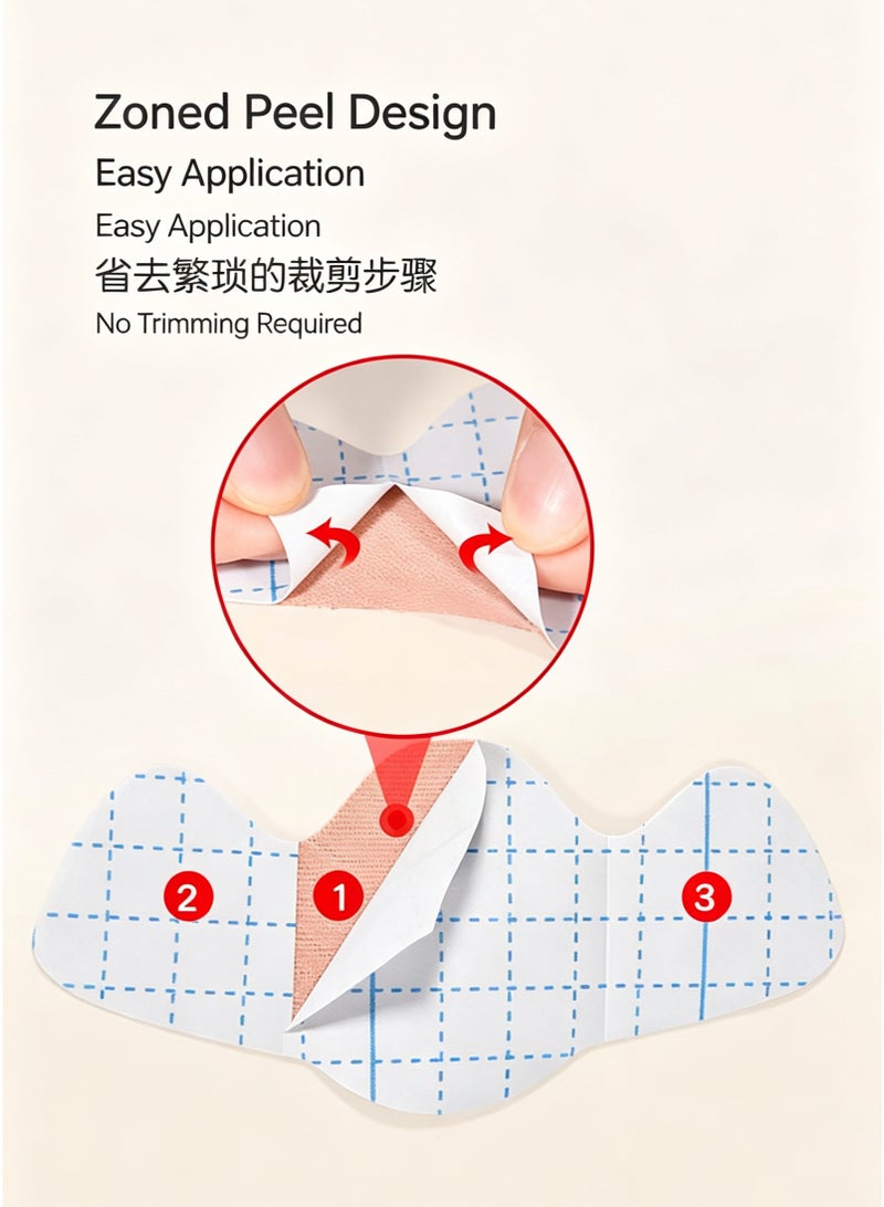20Pcs Elastic Nasolabial Fold Lifting Patches, Anti Smile Line Firming Face Tape - Image 4