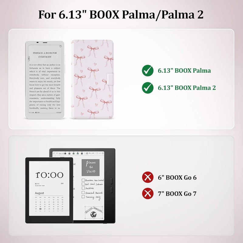 Vane Oak 2in1 Case for Onyx BOOX Palma 2 / Palma, Magnetic Detachable Folio Flip Cover, Slim PU Leather Case with Auto Wake/Sleep - Image 2