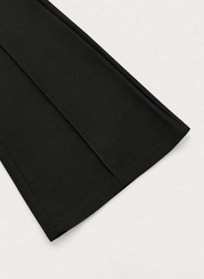 Take Two  Black Tie-Waist Flared Pants for Women | Best Price UAE