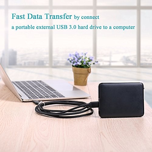 Besgoods USB 3.0 Micro Cable, 3-Pack 6ft Super Speed USB 3.0 Cable A Male to Micro B Charger Cable Compatible for Samsung Galaxy S5, Note 3, External Hard Drive and More - Black - Image 3