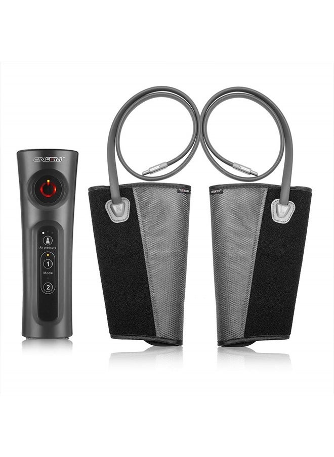 CINCOM - Leg Massager for Circulation, Air Compression Calf Massager with 2 Modes 3 Intensities and Helpful for Pain Relief RLS Edema and Muscles Relaxation Fathers Mothers Day Gifts - Image 1