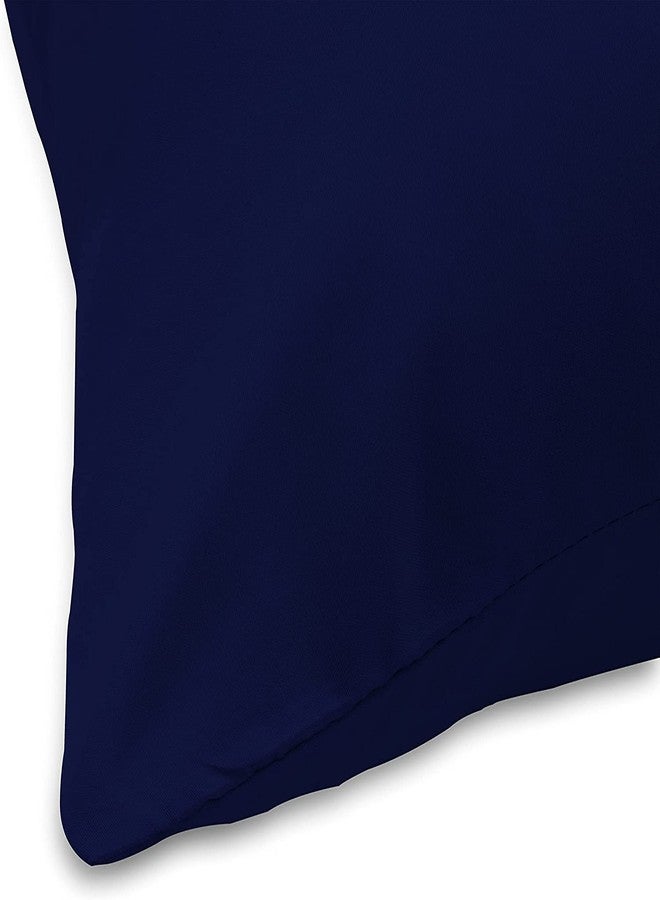 EASY NAP Youth Pillowcase 16" x 22" Size Pack of 2 Pieces Kids Travel Pillow Cover Envelope Closure 500 Thread Count 100% Egyptian Cotton & Hypoallergenic Fits Pillows Sized 12x16, 13x18 or 14x19 Navy Blue - Image 4