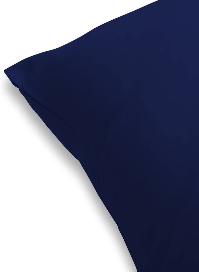 EASY NAP Youth Pillowcase 16" x 22" Size Pack of 2 Pieces Kids Travel Pillow Cover Envelope Closure 500 Thread Count 100% Egyptian Cotton & Hypoallergenic Fits Pillows Sized 12x16, 13x18 or 14x19 Navy Blue - Image 5