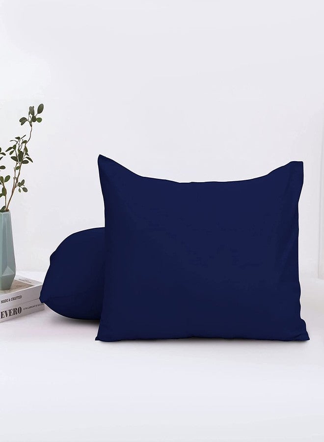 EASY NAP Youth Pillowcase 16" x 22" Size Pack of 2 Pieces Kids Travel Pillow Cover Envelope Closure 500 Thread Count 100% Egyptian Cotton & Hypoallergenic Fits Pillows Sized 12x16, 13x18 or 14x19 Navy Blue - Image 3