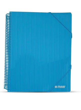 Maxi Spiral Display Book 40 Pocket Turquoise, Clear Pockets Book File Folder Document Presentation Organizer for Portfolio Music Artwork Display for School Business Office - pzsku/ZFF035379A6BC5F6D3F34Z/45/_/1697520624/ff3938a4-e2ad-40ae-8dee-7d42130bdb38