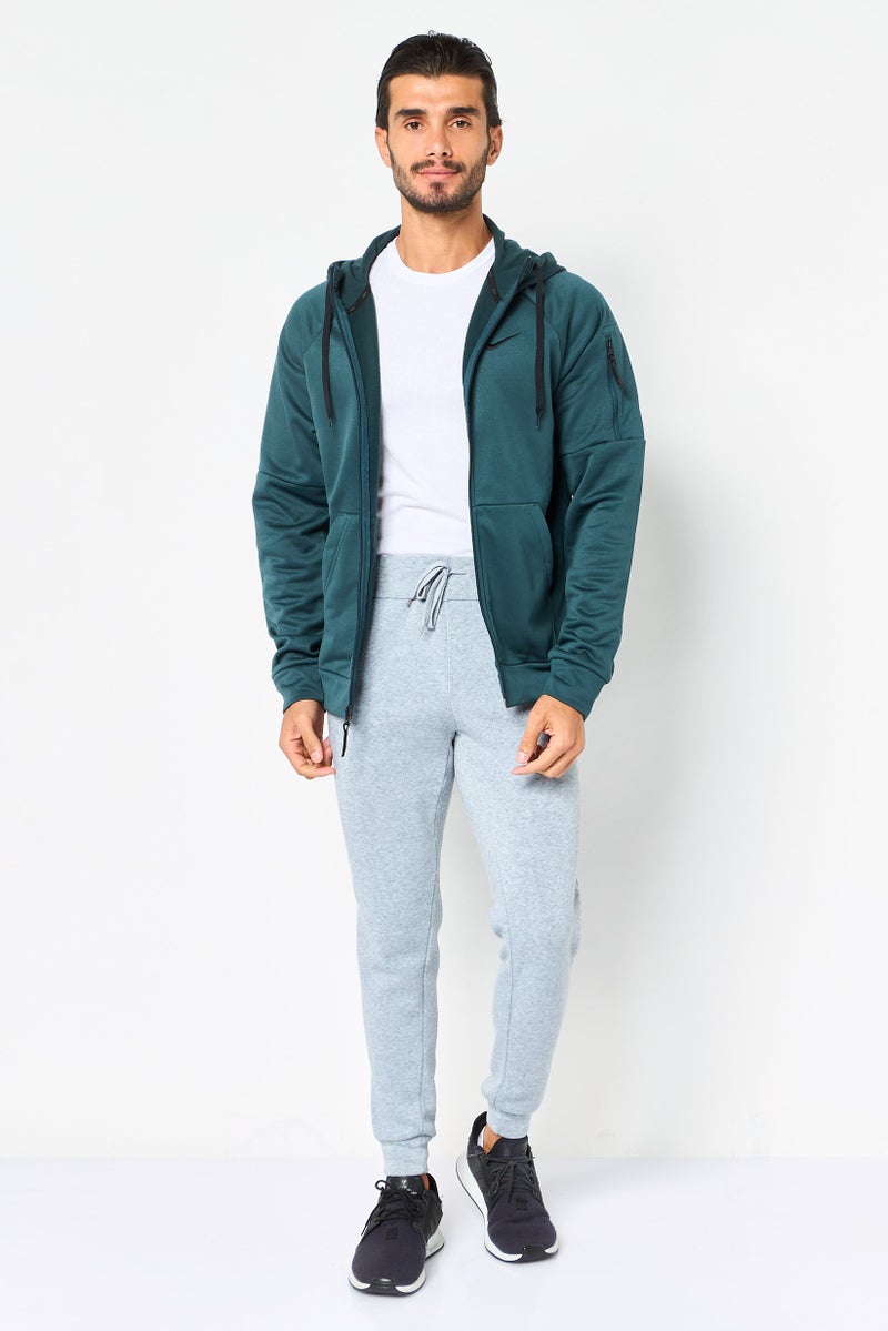 Nike هودي تدريب بأكمام طويلة للرجال بتقنية ثيرما فيت، أخضر - Image 4