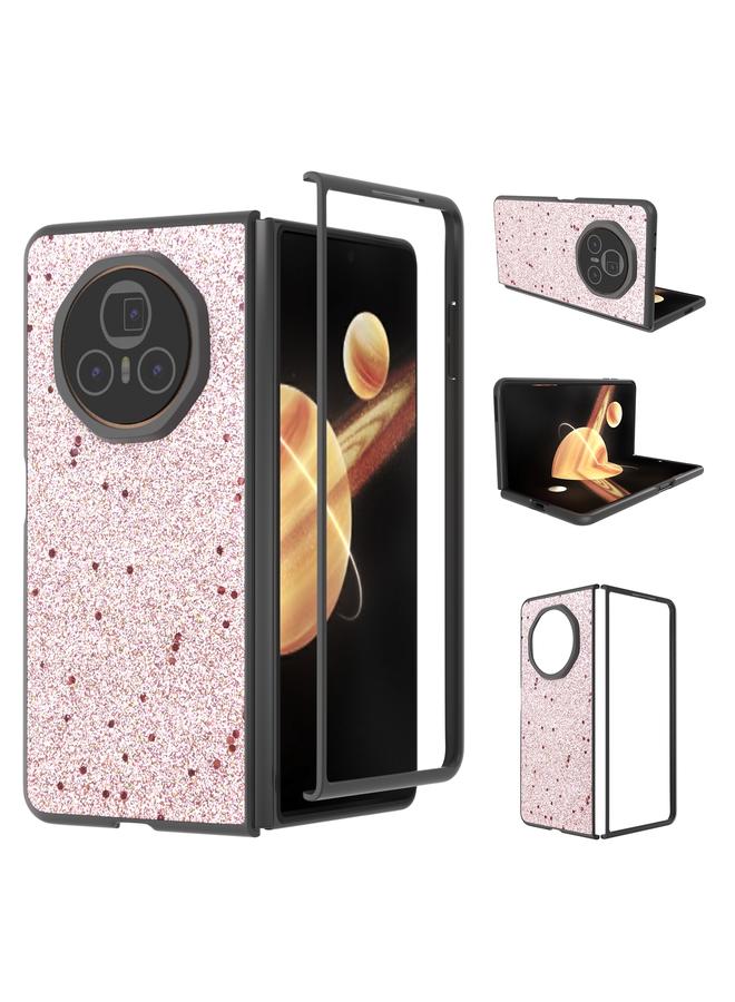 اس-توب جراب لهاتف Honor Magic V3، جراب هاتف لامع مقاوم للصدمات بإطار أسود - Image 1