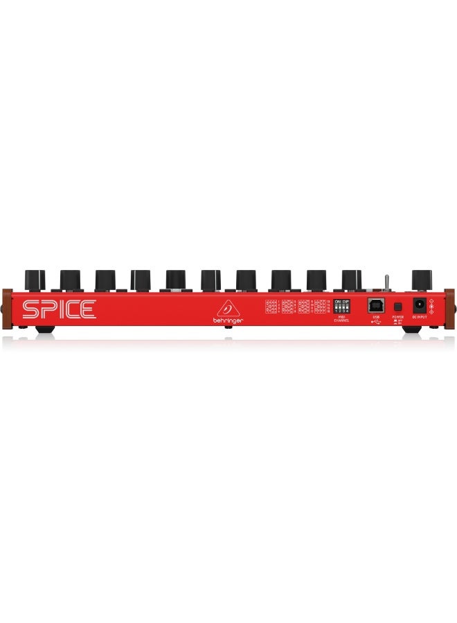 behringer SPICE Analog Semi-Modular Polyrhythmic Synthesizer with 2 Oscillators, 4 Sub-Oscillators, Multi-Mode Filter and Dual 4-Step Sequencer - Image 3