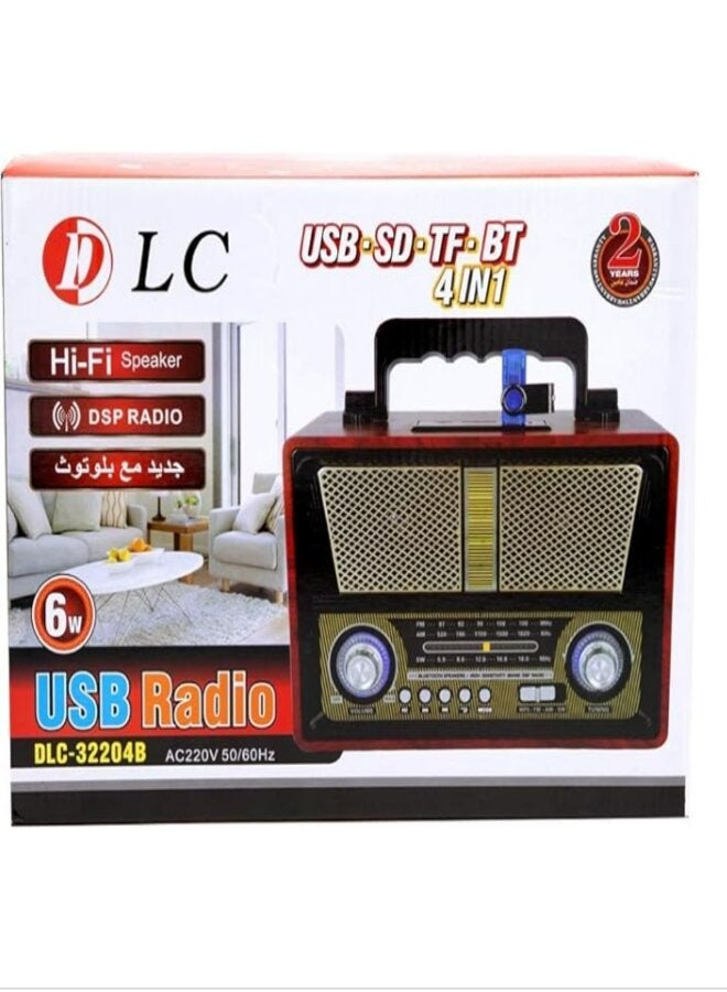 دي إل سي  راديو 4 في 1 USB/SD/TF/BT AC220V - Image 1