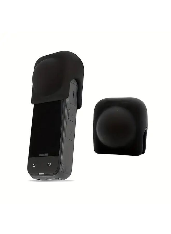 Black Silicone Lens Cap Protector with Smooth Rounded Design for Camera Lens Guard Accessories Durable Minimalist - Image 1