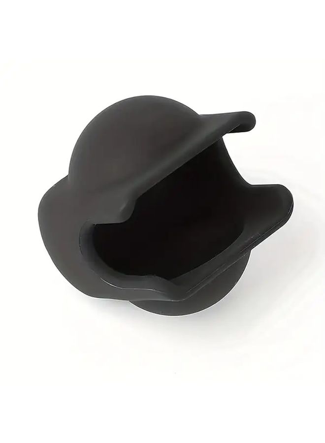 Black Silicone Lens Cap Protector with Smooth Rounded Design for Camera Lens Guard Accessories Durable Minimalist - Image 5