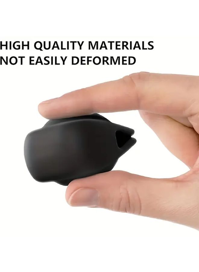Black Silicone Lens Cap Protector with Smooth Rounded Design for Camera Lens Guard Accessories Durable Minimalist - Image 3