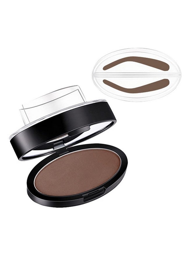 GL-Turelifes Eyebrow Stamp Powder Perfect Eyebrow Power Seal Nature Brow Stamp Makeup Tool Delicate Eyebrow Shape For Professional And Beginner (6 Dark Brown) - Image 2