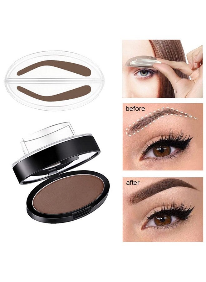 GL-Turelifes Eyebrow Stamp Powder Perfect Eyebrow Power Seal Nature Brow Stamp Makeup Tool Delicate Eyebrow Shape For Professional And Beginner (6 Dark Brown) - Image 3