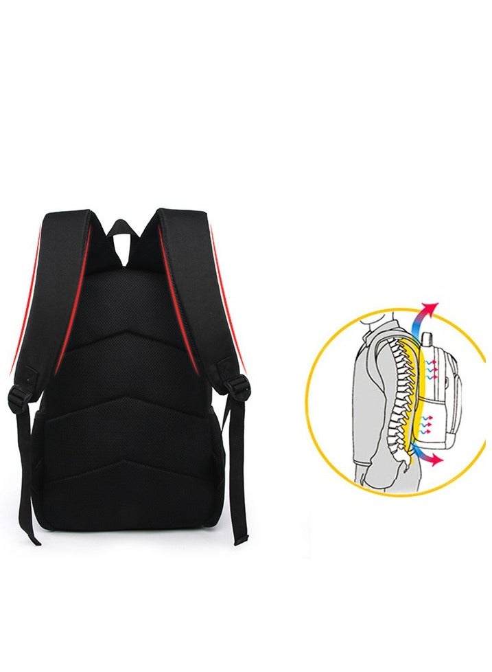 One Piece Backpack Primary And Secondary School Bags One Piece Backpack Cartoon School Bag Three-piece Set  - Image 2