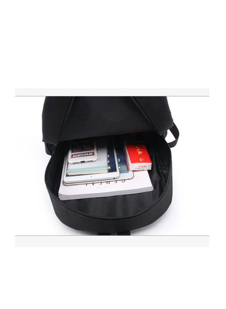 One Piece Backpack Primary And Secondary School Bags One Piece Backpack Cartoon School Bag Three-piece Set  - Image 3