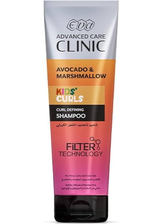 Eva - Eva Advanced Care Clinic Kids’ Curls Curl Defining Shampoo Avocado Marshmallow 230 Ml - Image 1