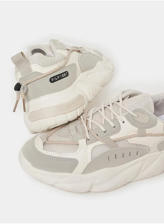 Styli Toggle String Detail Chunky Sole Sneakers