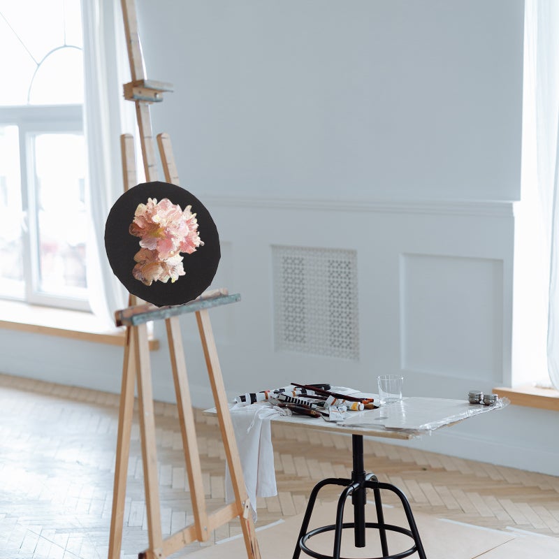 2 pcs Artist Blank Stretched Canvas Simple Oil Painting Wrap Frame Black Painting Board - Image 5