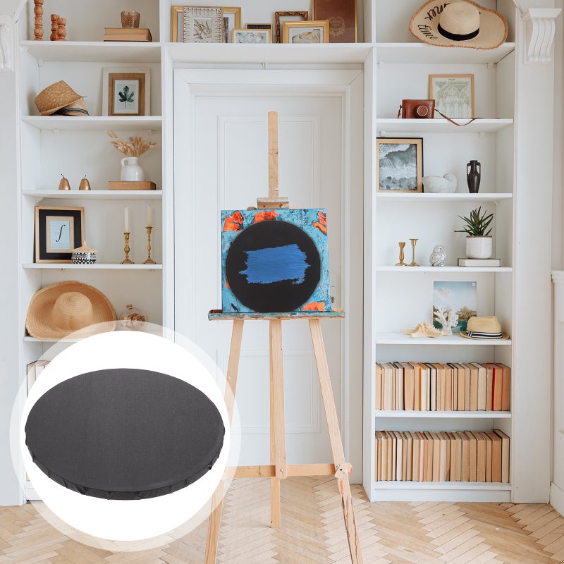 2 pcs Artist Blank Stretched Canvas Simple Oil Painting Wrap Frame Black Painting Board - Image 2