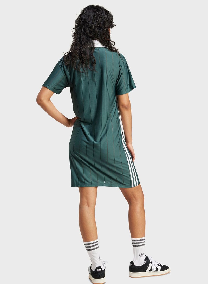 adidas Originals Striped Jersey Dress - Image 2