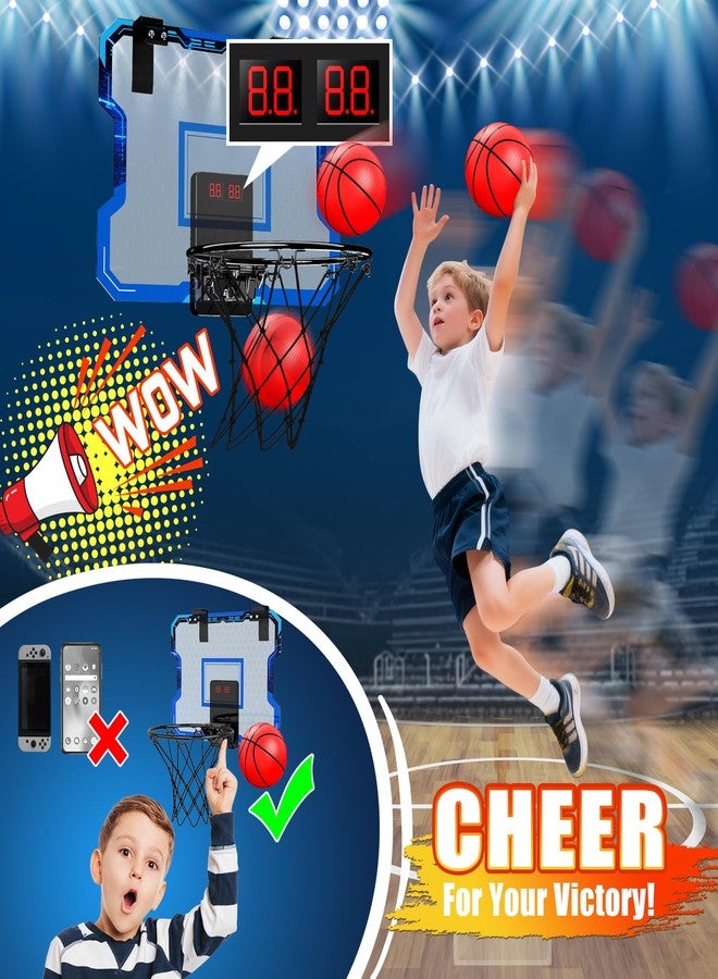 Antaha Basketball Hoop Indoor, Mini Basketball Hoop Over The Door with Scoreboard, Basketball Toys Gifts for 5 6 7 8 9 10 11 12 Year Old Boys Girls - Image 2